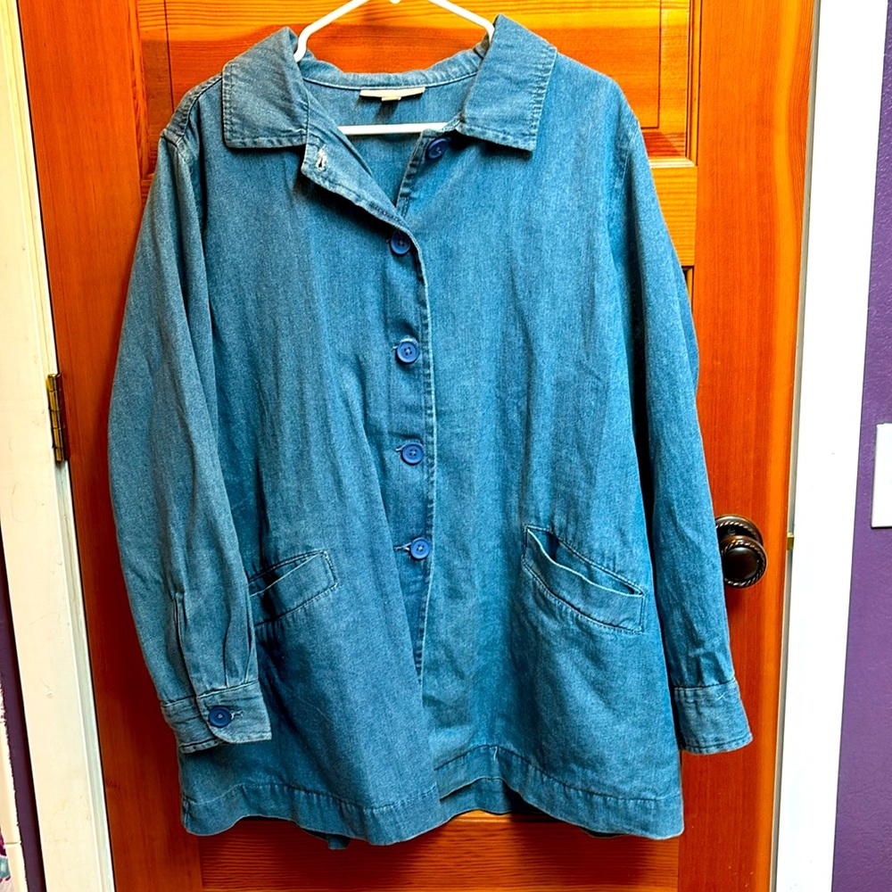 Woman Within size 18/20 Denim Coat